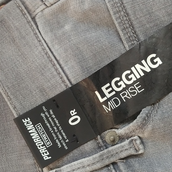 EXPRESS Destructed Mid Rise Leggings - Picture 9 of 13